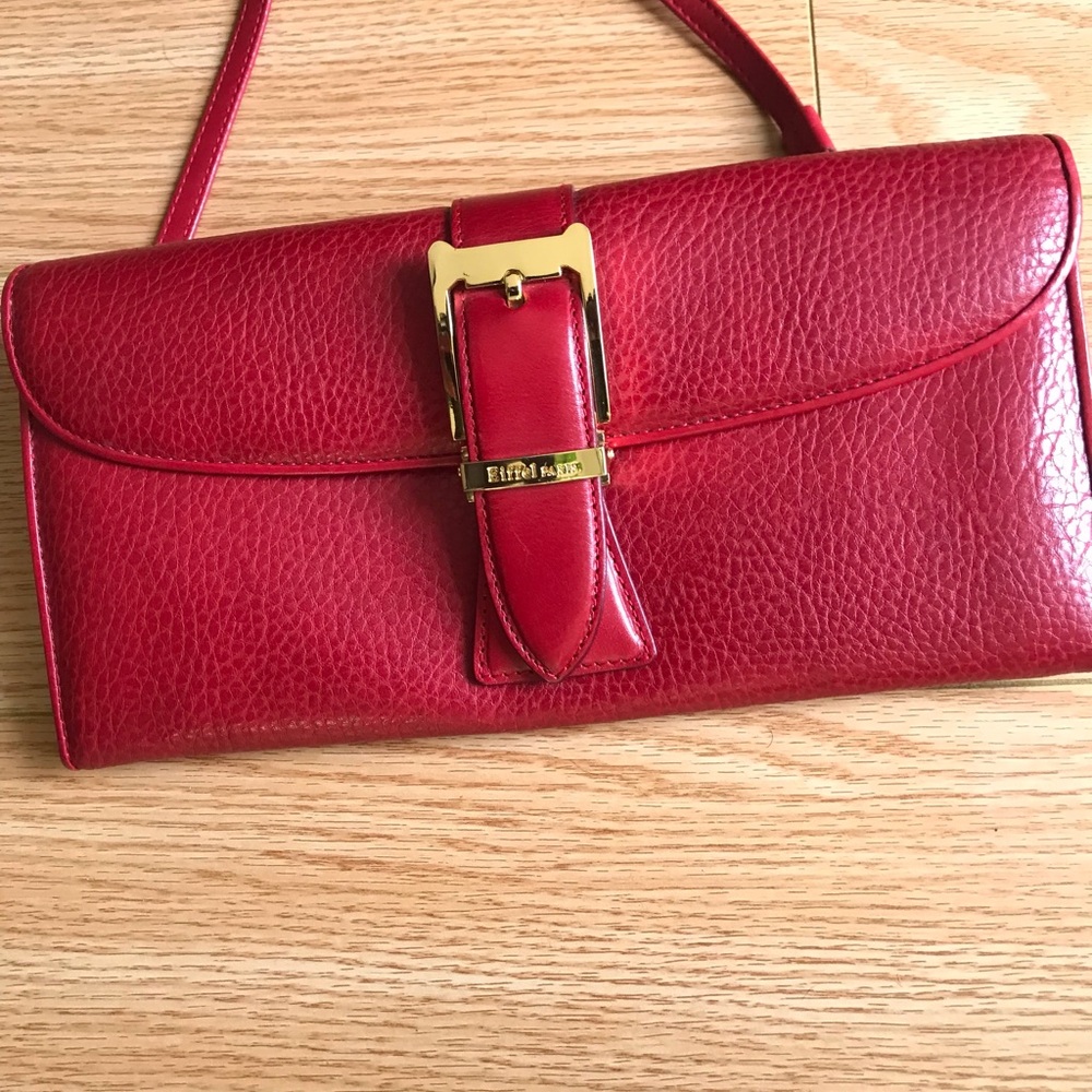 NWOT Eifel Paris Red Leather Cross body Bag